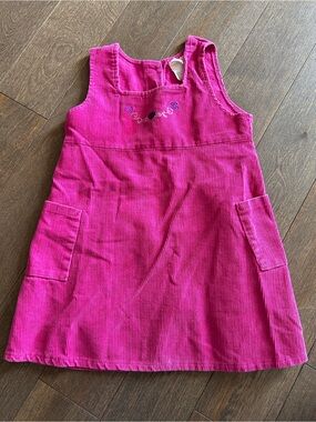 Vintage Pink Corduroy dress size 4T